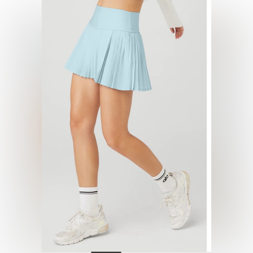 Alo Grand Slam Tennis Skirt Size S Color Chalk Blue